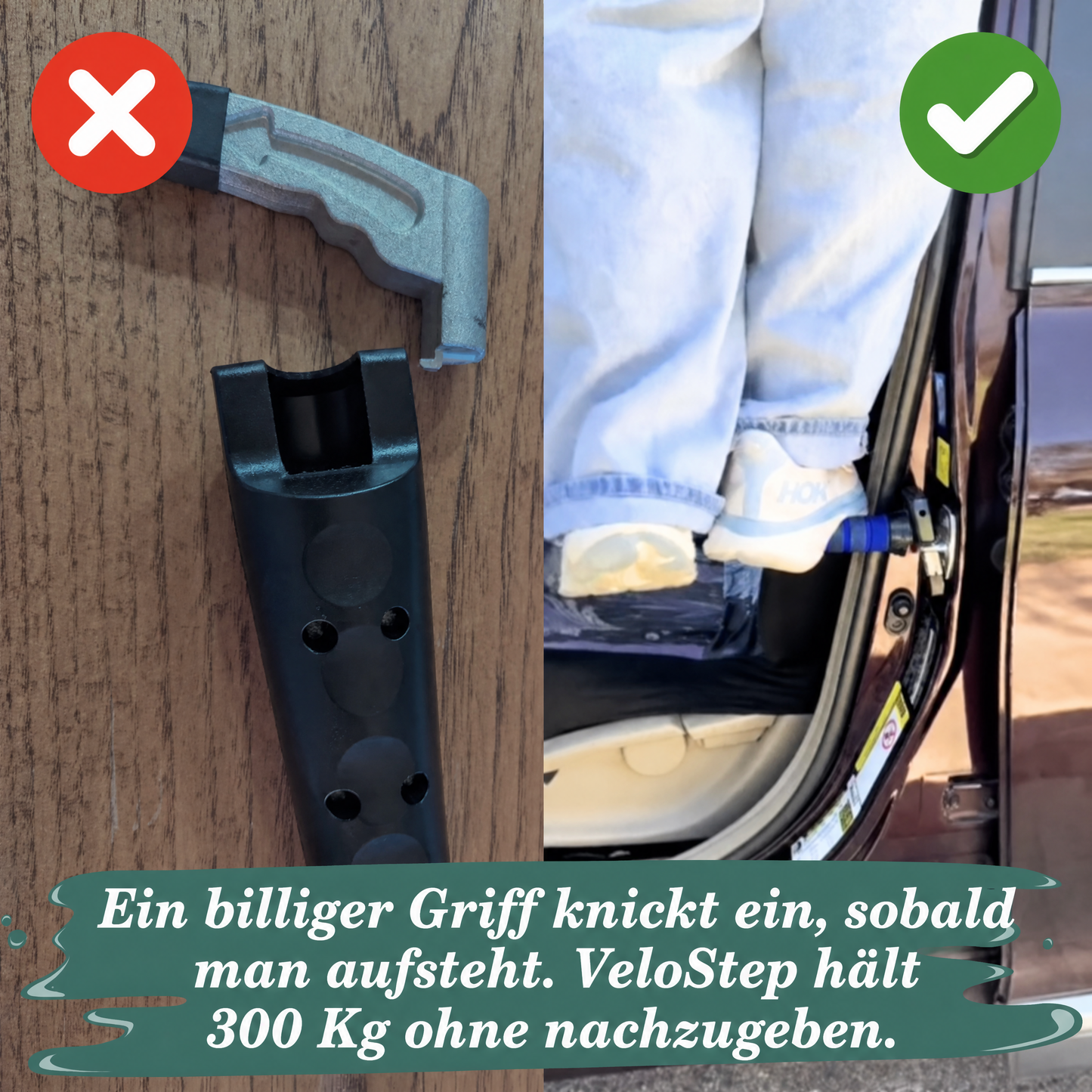 VeloStep: Stabiler, Sicherer und Stressfreier Ausstieg aus dem Auto